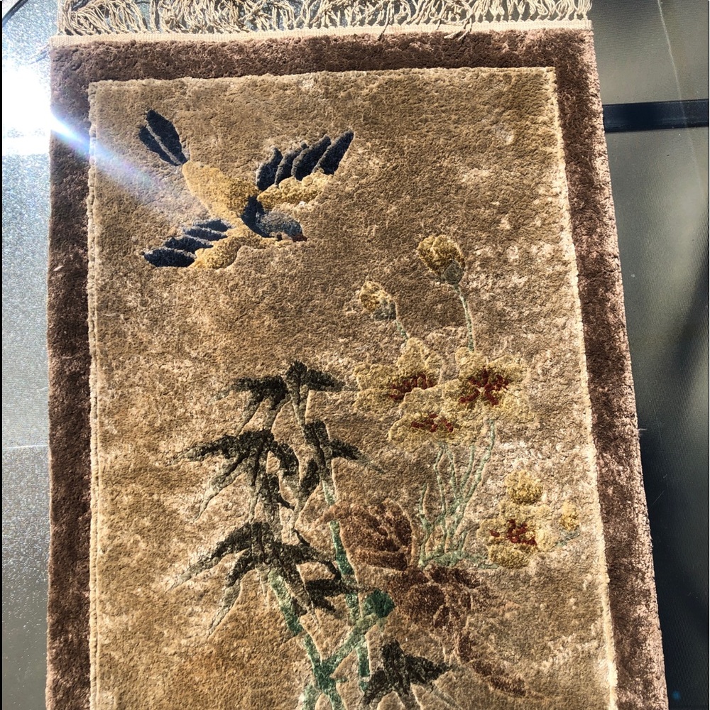 Small Silk Chinese rug